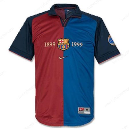 Retro FC Barcelona Centenary Hjemme Fodboldtrøjer 1999